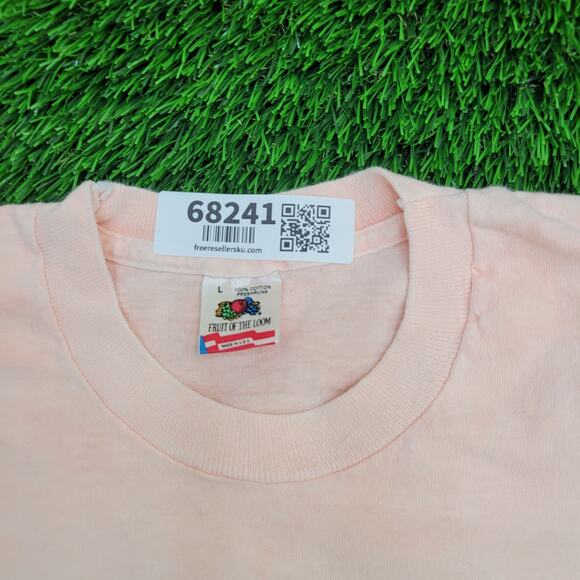 Vintage Surfer Shirt Womens Large 21x26 Peach Virginia-Beach - Picture 10 of 14